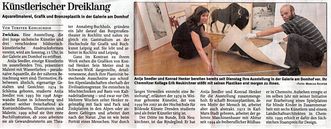 Freie Presse/Zwickauer Zeitung, 11.09.2008 Freie Presse/Zwickauer Zeitung, 11.09.2008